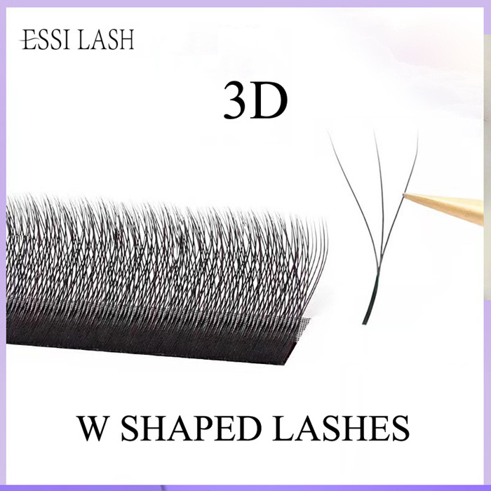 3D 4D 5D 6D W-Shaped Eyelash Extensions Private Label Faux Mink Lashes Extensions